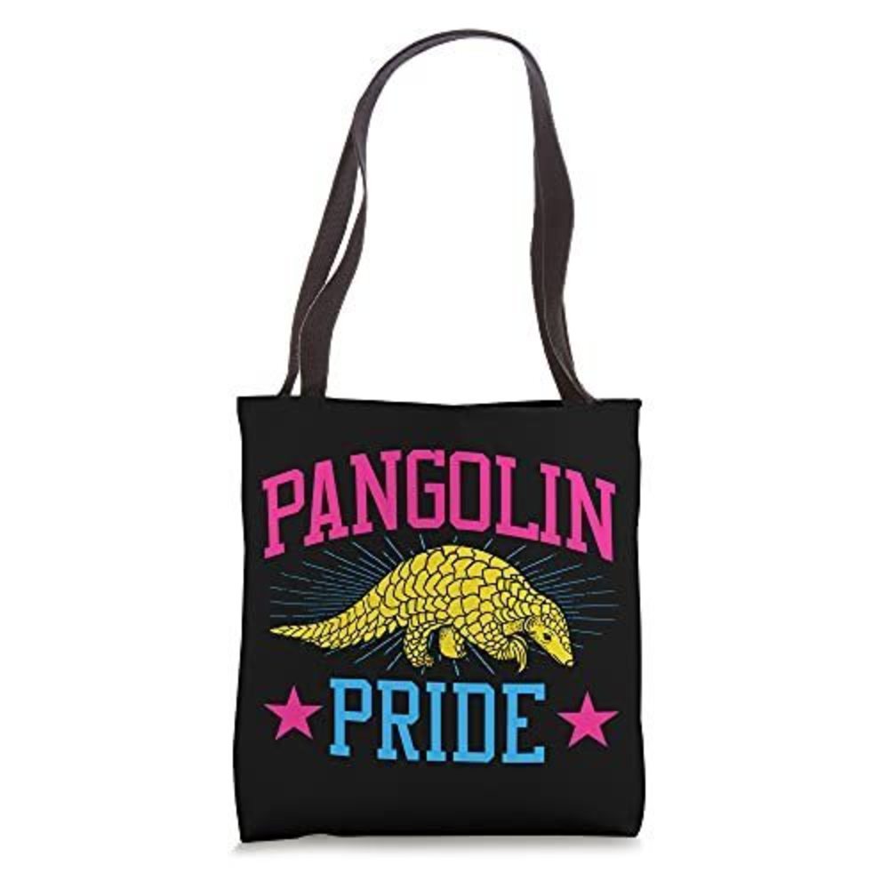 Pangolin Pride Pansexual Pride Flag Joke Pun Funny Cute Tote Bag ^_^